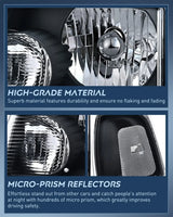 Nilight 2001 2002 2003 2004 2005 2006 2007 2008 2009 2010 2011 Ford Ranger Headlight Assembly Black Case Clear Reflector, view 6