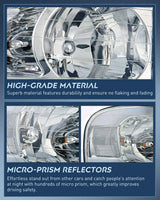 Nilight 2002 2003 2004 2005 Dodge Ram 1500 2003 2004 2005 Dodge Ram 2500 3500 Headlight Assembly Smoke Case Clear Reflector, view 5