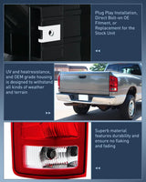 Nilight 2002 2003 2004 2005 2006 Dodge Ram 1500 2003 2004 2005 2006 Dodge Ram 2500 3500 Taillight Assembly Rear Lamp Replacement OE Style w/Bulbs Driver Side, view 5