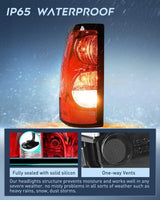 Nilight 2003 2004 2005 2006 Chevy Silverado 1500 1500HD 2500 2500HD 3500 2007 Chevy Silverado 1500 2500 3500 Classic Tail light Assembly Driver Side, view 4