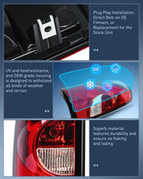 Nilight 2003 2004 2005 2006 Chevy Silverado 1500 1500HD 2500 2500HD 3500 2007 Chevy Silverado 1500 2500 3500 Classic Tail light Assembly Driver Side, view 5
