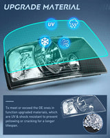 Nilight 2003 2004 2005 2006 Ford Expedition Headlight Assembly Black Housing Clear Reflector Clear Lens, view 5