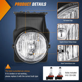 Nilight 2003 2004 2005 2006 2007 2008 2009 GMC Sierra 1500 1500HD 2500 2500HD 3500 2007 GMC Sierra Classic Fog Lights Assembly, view 2