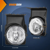 Nilight 2003 2004 2005 2006 2007 2008 2009 GMC Sierra 1500 1500HD 2500 2500HD 3500 2007 GMC Sierra Classic Fog Lights Assembly, view 6
