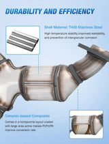 Nilight 2004 2005 2006 Chevy Colorado GMC Canyon & 2006 Hummer H3/Isuzu i-350 Catalytic Converter, view 3