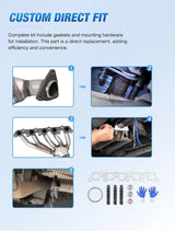 Nilight 2004 2005 2006 Chevy Colorado GMC Canyon & 2006 Hummer H3/Isuzu i-350 Catalytic Converter, view 5