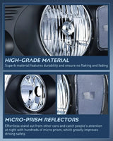 Nilight 2004 2005 2006 2007 2008 Ford F150 2006 2007 2008 Lincoln Mark LT Headlight Assembly Black Case Clear Reflector, view 4
