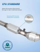 Nilight 2004 2005 2006 2007 2008 Ford F150 & 2006 Lincoln Mark LT 5.4L 4WD Catalytic Converter, view 2