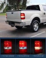 Nilight 2004 2005 2006 2007 2008 Ford F150 Taillight Assembly Rear Lamp Replacement OE Style Red Housing Passenger Side, view 6