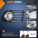 Nilight 2004 2005 2006 2007 2008 2009 Toyota Prius Fog Lights Assembly Clear Lens, view 2