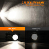Nilight 2004 2005 2006 2007 2008 2009 Toyota Prius Fog Lights Assembly Clear Lens, view 6