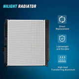 Nilight 2004 2005 2006 2007 2008 2009 2010 2011 2012 Chevrolet Colorado & 2004 2005 2006 2007 2008 2009 2010 2011 2012 GMC Canyon & 2006 2007 2008 Isuzu i280 i290 i350 i370 2.8L 2.9L 3.5L 3.7L Radiator, view 2