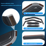 Nilight 2004 2005 2006 2007 2008 2009 2010 2011 2012 2013 2014 Ford F150 Super Cab Rain Guards Acrylic 4Pcs, view 2