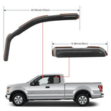 Nilight 2004 2005 2006 2007 2008 2009 2010 2011 2012 2013 2014 Ford F150 Super Cab Rain Guards Acrylic 4Pcs, view 3