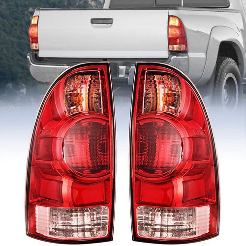 Nilight 2005 2006 2007 2008 2009 2010 2011 2012 2013 2014 2015 Toyota Tacoma Taillight Assembly Rear Lamp Replacement OE Style Driver Side and Passenger Side