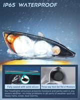 Nilight 2005 2006 Toyota Camry LE XLE SE Headlight Assembly Black Case Amber Reflector Clear Lens, view 4