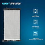 Nilight 2005 2006 2007 Chrysler Town & Country & Chrysler Voyager & Dodge Grand Caravan Radiator, view 2