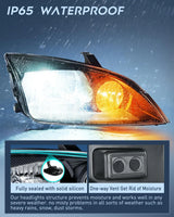Nilight 2005 2006 2007 Ford Focus Headlight Assembly Black Housing Clear Reflector Clear Lens, view 4