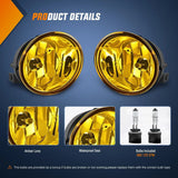Nilight 2005 2006 2007 Nissan Armada 2004 2005 2006 2007 2008 2009 2010 2011 2012 2013 2014 2015 Titan Fog Light Assembly Amber Lens 880 Bulbs, view 2