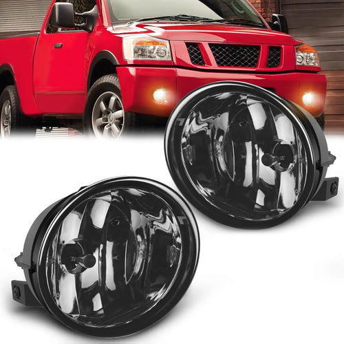 Nilight 2005 2006 2007 Nissan Armada 2004 2005 2006 2007 2008 2009 2010 2011 2012 2013 2014 2015 Titan Fog Light Assembly Smoke Lens 880 Bulbs