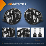 Nilight 2005 2006 2007 Nissan Armada 2004 2005 2006 2007 2008 2009 2010 2011 2012 2013 2014 2015 Titan Fog Light Assembly Smoke Lens 880 Bulbs, view 2