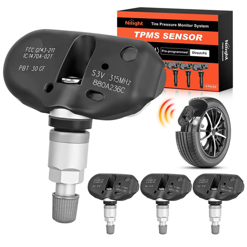 Nilight 2005 2006 2007 2008 Honda Acura MDX TL RL Odyssey  2006 2007 2008 2009 2010 2011 2012 2013 2014 Honda Ridgeline RT 2005-2008 Pilot 315Mhz Preprogrammed Tire Pressure Monitoring Sensor