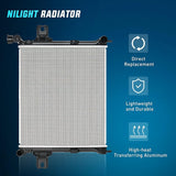 Nilight 2005 2006 2007 2008 2009 2010 Jeep Grand Cherokee 4.7L 3.0L 6.1L 3.7L & 2006 2007 2008 2009 2010 Jeep Commander 3.7L 4.7L Radiator, view 2