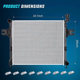 Nilight 2005 2006 2007 2008 2009 2010 Jeep Grand Cherokee 4.7L 3.0L 6.1L 3.7L & 2006 2007 2008 2009 2010 Jeep Commander 3.7L 4.7L Radiator, view 4