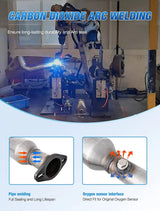 Nilight 2005-2011 Nissan Frontier/2005-2012 Pathfinder/2005 2006 2007 2008 2009 2010 2011 2012 2013 2014 2015 Xterra/2012 2013 2014 2015 2016 2017 NV1500 NV2500 NV3500 Catalytic Converter Back, view 5