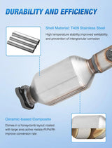 Nilight 2005 2006 2007 2008 2009 2010 2011 Toyota Tacoma & 2007 2008 2009 FJ Cruiser & 2004 2005 2006 2007 2008 2009 4Runner Catalytic Converter, view 3