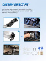 Nilight 2005 2006 2007 2008 2009 2010 2011 Toyota Tacoma & 2007 2008 2009 FJ Cruiser & 2004 2005 2006 2007 2008 2009 4Runner Catalytic Converter, view 4