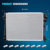 Nilight 2005 2006 2007 2008 2009 2010 2011 2012 2013 2014 Ford Mustang 3.7L 4.0L 4.6L 5.0L V6 V8 RWD Radiator, view 4