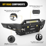 Nilight 2005 2006 2007 2008 2009 2010 2011 2012 2013 2014 2015 Toyota Tacoma Front Bumper Full Width Solid Steel Winch Plate Offroad 120W Light Bar 18W Pods, view 5