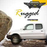 Nilight 2005 2006 2007 2008 2009 2010 2011 2012 2013 2014 2015 Toyota Tacoma Front Bumper Full Width Solid Steel Winch Plate Offroad 120W Light Bar 18W Pods, view 6
