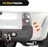 Nilight 2005 2006 2007 2008 2009 2010 2011 2012 2013 2014 2015 Toyota Tacoma Rear Step Bumper Full Width Textured Black Solid Steel 2Pcs Off-Road 18W Lights Pair D-Rings, view 6