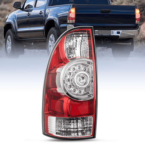 Nilight 2005 2006 2007 2008 2009 2010 2011 2012 2013 2014 2015 Toyota Tacoma Tail light Assembly Rear Lamp Replacement LED Lens Driver Side