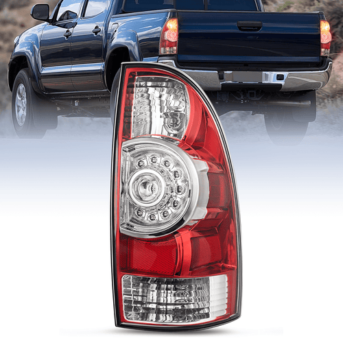 Nilight 2005 2006 2007 2008 2009 2010 2011 2012 2013 2014 2015 Toyota Tacoma Tail light Assembly Rear Lamp Replacement LED Lens Passenger Side