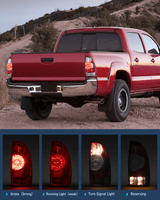 Nilight 2005 2006 2007 2008 2009 2010 2011 2012 2013 2014 2015 Toyota Tacoma Tail light Assembly Rear Lamp Replacement LED Lens Passenger Side, view 3