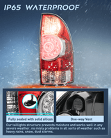 Nilight 2005 2006 2007 2008 2009 2010 2011 2012 2013 2014 2015 Toyota Tacoma Tail light Assembly Rear Lamp Replacement LED Lens Passenger Side, view 4