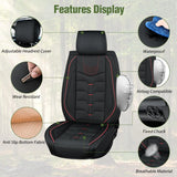 Nilight 2005 2006 2007 2008 2019 2020 2021 2022 2023 2024 Toyota Tacoma Front Seat Covers, view 2