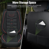 Nilight 2005 2006 2007 2008 2019 2020 2021 2022 2023 2024 Toyota Tacoma Front Seat Covers, view 3