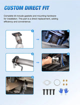 Nilight 2006 2007 2008 2009 2010 2011 Chevy Impala Monte Carlo 3.5L 3.9L Catalytic Converter, view 4