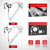 Nilight 2006 2007 2008 2009 2010 2011 2012 2013 Chevrolet Impala 2014 2015 2016 Impala Limited Front Driver Side Power Window Regulator, view 3