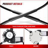 Nilight 2006 2007 2008 2009 2010 2011 2012 2013 Chevrolet Impala 2014 2015 2016 Impala Limited Front Passenger Side Power Window Regulator, view 4