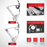 Nilight 2006 2007 2008 2009 2010 2011 2012 2013 Chevrolet Impala 2014 2015 2016 Impala Limited Rear Passenger Side Power Window Regulator, view 3