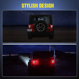 Nilight 2007 2008 2009 2010 2011 2012 2013 2014 2015 2016 2017 Jeep Wrangler JK Unlimited Rear Light Covers Protector (25% OFF Final Checkout), view 4