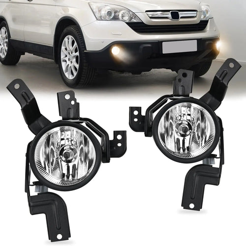 Nilight 2007 2008 2009 Honda CRV EX EX-L LX Fog Lights Assembly Clear Lens