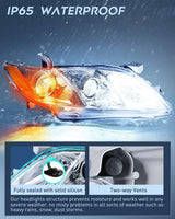 Nilight 2007 2008 2009 Toyota Camry Headlight Assembly Chrome Case Amber Reflector, view 4