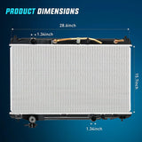 Nilight 2007 2008 2009 2010 2011 Toyota Camry 2.4L 2.5L FWD Radiator, view 4