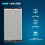 Nilight 2007 2008 2009 2010 2011 2012 Dodge Caliber/Avenger & 2007 2008 2009 2010 2011 2012 Jeep Compass Radiator, view 2